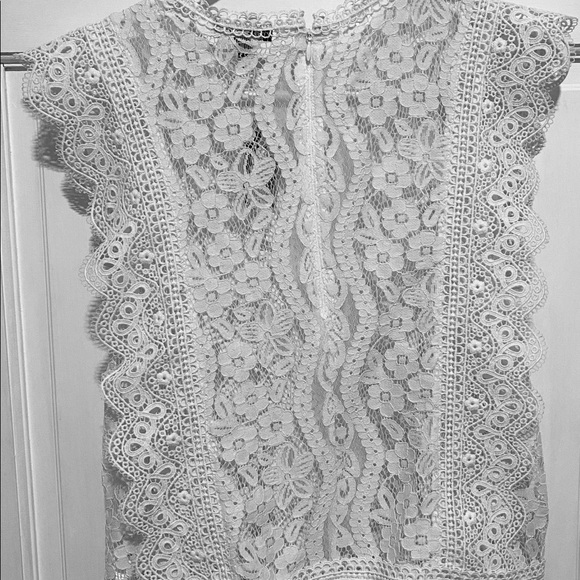 Express Lace Crew Neck Shell Top (NWT) - Picture 4 of 4